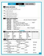 امتحانات انجليزى على اول ٣ وحدات منهج تايم للصف السادس الترم الأول 2022