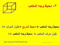 شرح درس حجم المكعب الوحدة الثالثة رياضيات للصف السادس الأبتدائي ترم أول 2022