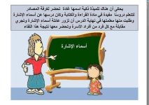 شرح مميز لدرس أسماء الإشارة للمرحلة الابتدائية