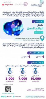 اطلاق برنامج تحدي الواقع المعزز في التعليم في الجامعة السعودية الإلكترونية
