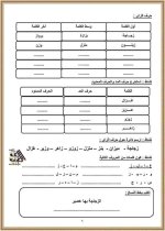 مذكرة ممتازة أنشطة وتدريبات
لغة عربية الصف الأول الإبتدائي