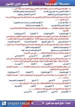 أسئلة تاريخ للصف الأول الثانوي ترم أول 2022 مناهج مصر