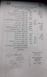 طلاب الرابع الابتدائي يتم امتحان شهري اكتوبر ونوفمبر وفقًا للجدول المرفق