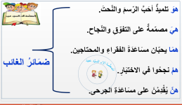شرح درس الضمائر للصفوف الابتدائية