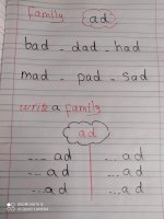 واجب مراجعة على a   
family  (at. an,  ad, og, en, ug,)