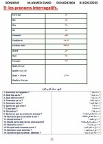 مراجعة القواعد فى اللغة الفرنسية للصف الأول الثانوى الترم الأول 2022 مناهج مصر