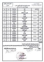 استدراك جداول امتحانات الفصل الدراسي الأول للمرحلة "الابتدائية و الإعدادية و الثانوية