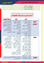 مراجعة على الوحدة الثانية جغرافيا للصف الثالث الإعدادي ترم أول 2022 مناهج مصر