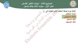 فلسفة للصف الأول الثانوي ترم أول 2022 مناهج مصر