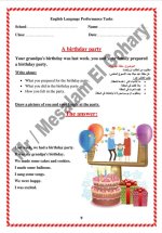 إجابات المهام الأدائية لغة إنجليزية للصف الرابع الابتدائي ترم أول 2022 مناهج مصر