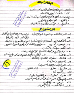 مراجعة نهائية في اللغة العربية للصف الثاني الإعدادي ترم أول 2022 مناهج مصر