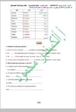 كل ما يخص مادة اللغة الفرنسية الصف التاسع 2022 المنهاج السوري