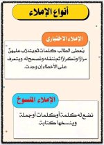 تعليم اطفال الصفوف الابتدائية جميع أنواع الإملاء