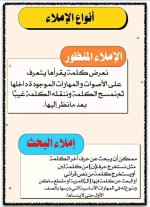 تعليم اطفال الصفوف الابتدائية جميع أنواع الإملاء