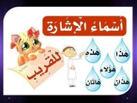 بطاقات أسماء الإشارة للقريب للاطفال