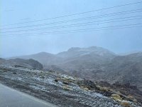 تساقط الثلوج على جبل اللوز بتبوك
