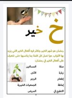 بطاقات الحروف العربية الرمضانية جاهزة للطباعة والاستخدام