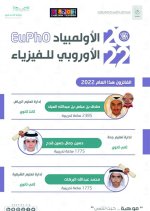 ثلاث جوائز دولية للطلاب السعوديين في الأولمبياد الأوروبي للفيزياء 2022م