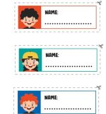 بطاقات لكتابة اسماء الاطفال في الروضة