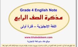 شاهد مذكرة انجليزي مميزة للصف الرابع الفصل الاول 2023 المنهاج الكويتي
