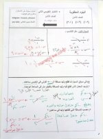 نموذج اختبار تقويمي ثاني الرياضيات للصف الثامن الفصل الاول 2023 المنهاج الكويتي