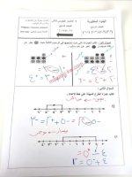 نموذج اختبار تقويمي ثاني في الرياضيات للصف السابع الفصل الاول 2023 المنهاج الكويتي