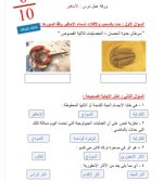 ورقة عمل درس الاحافير  لماده العلوم الصف الثاني الابتدائي منهاج الامارات