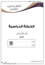 الخطة الدراسية الاول الابتدائي ( تحفيظ ) الفصل الثالث 1444 الخطة الدراسية الاول الابتدائي ( تحفيظ ) الفصل الثالث 1444
