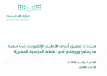 تطبيق أدوات التعلم الإلكتروني في منصة مدرستي المنهاج السعودي
