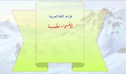 قواعد اللغة العربية الأسماء الخمسة