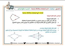 شرح المضلعات والاشكال الرباعية شرح المضلعات والاشكال الرباعية