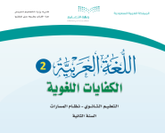 كتاب اللغة العربية الكفايات اللغوية 2 الصف الثاني الثانوي نظام مسارات الفصل الاول 1445