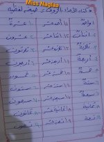 كتابة الأعداد بالصيغه اللفظيه مهم جدا لجميع الصفوف