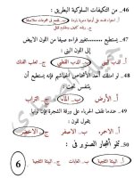 أسئلة على منهج أكتوبر علوم الصف الرابع مجاب عنها