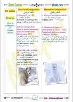 الوحدة الأولى ساينس مترجم الصف الرابع