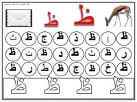 بطاقات تحديد الحرف تأسيس للأطفال