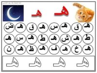 بطاقات تحديد الحرف تأسيس للأطفال